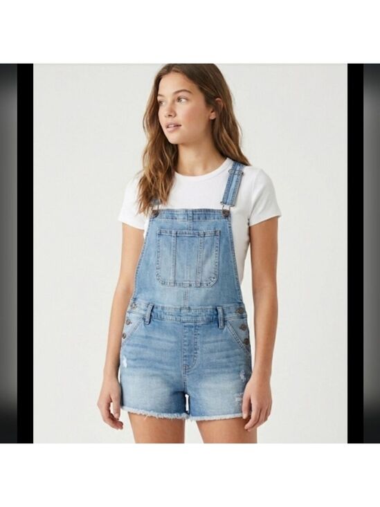 No Boundaries Pants - No Boundaries Blue Denim Jumpsuit Casual Style